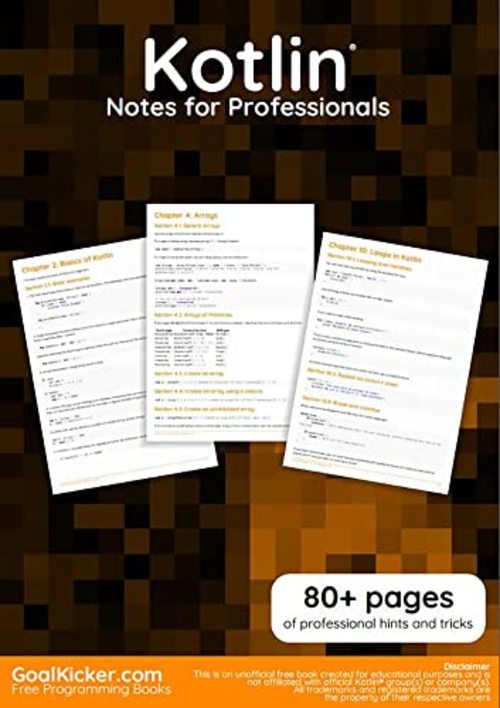 Product picture Kotlin Notes for Professionals